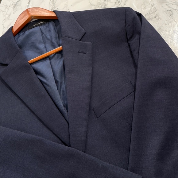 Kenneth Cole Other - Awearness Kenneth Cole Men’s Navy Wool Slim Fit Blazer Sport Coat Size 48R